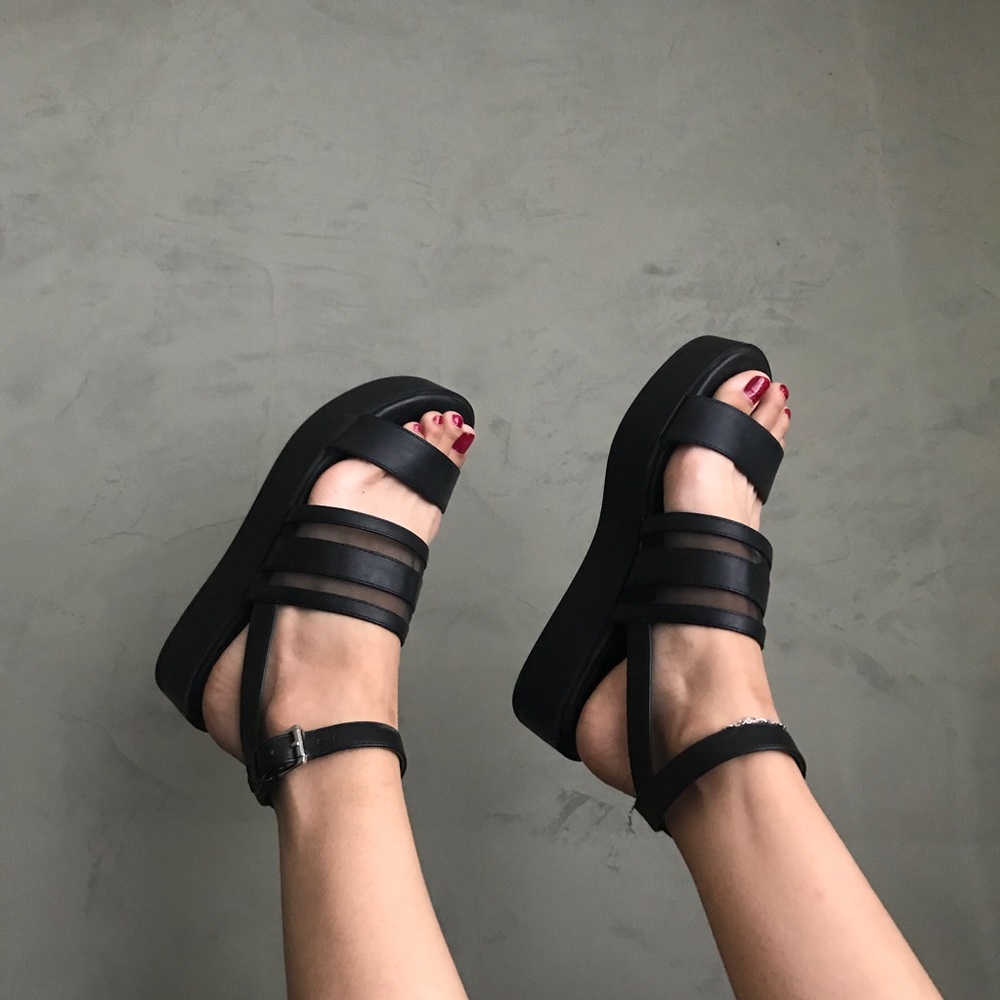 F21 platform sandals